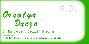 orsolya daczo business card